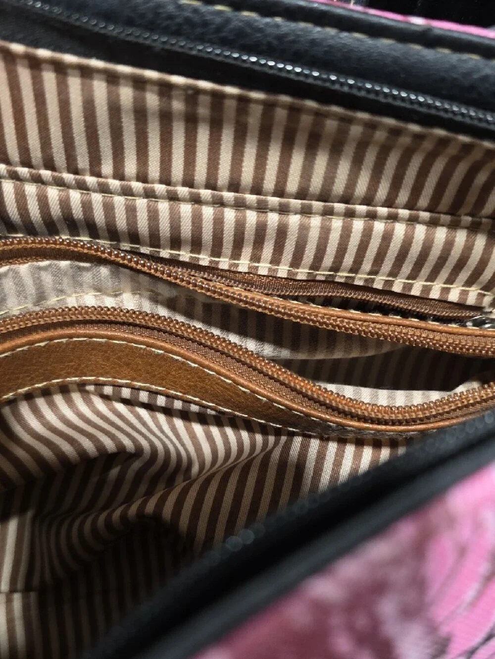 Embellished Pink Camo Western-Style Concealed Carry Handbag and Wallet Set